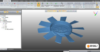 Fan 3D model example using Leios software