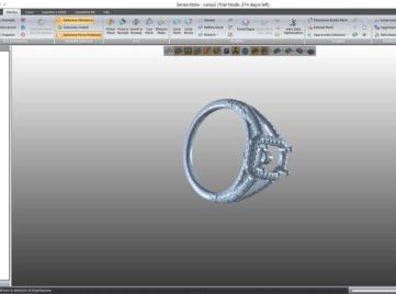 Example of ring 3D model on Leios 3D software